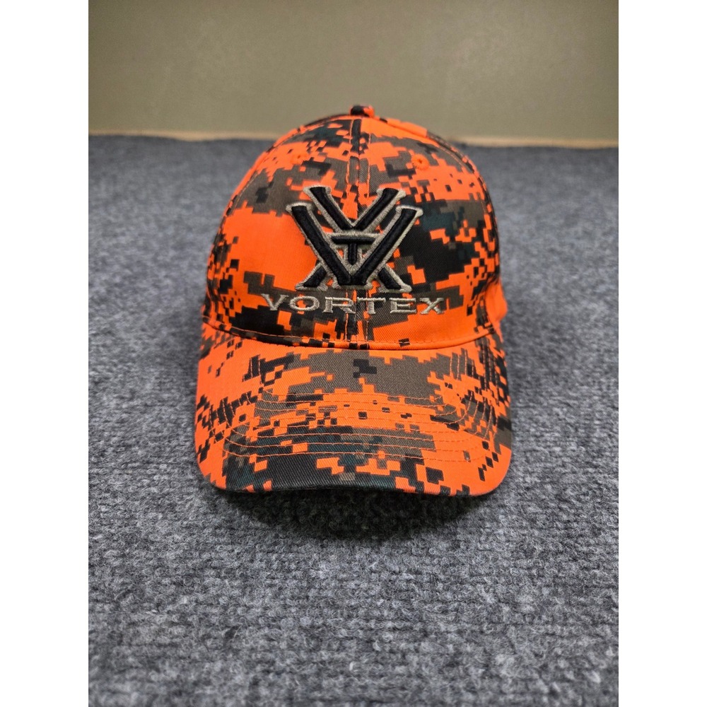 Vortex Optics Hat Mens OSFA Orange Digital Camo Embroidered Logo Otto Cap